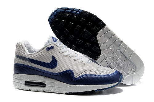 Nike Air Max 1 Hypefuse Unisex White Blue Running Shoes Factory